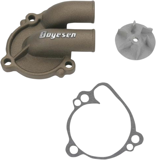 BOYESEN WPK-10M Supercooler Water Pump Cover and Impeller Kit - Magnesium Kawasaki/Suzuki