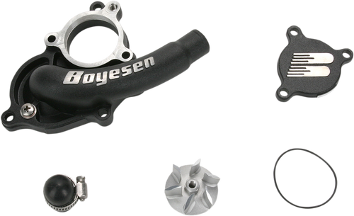 BOYESEN WPK-27B Supercooler Water Pump Cover and Impeller Kit - Black Suzuki