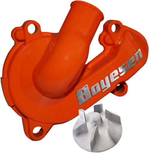 BOYESEN WPK-44O Supercooler Water Pump Cover and Impeller Kit - Orange KTM