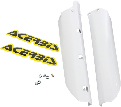 ACERBIS 2404730002 Replacement Fork Covers for Yamaha — Fork - Lower White
