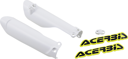 ACERBIS 2791510002 Replacement Fork Covers for KTM/Husqvarna — Fork - White