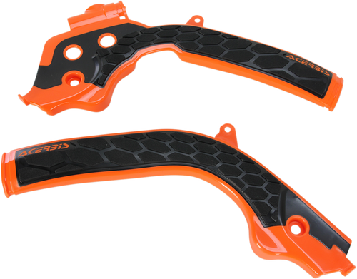 ACERBIS 2449535225 X-Grip Frame Guards - '16 OEM Orange/Black Husqvarna | KTM