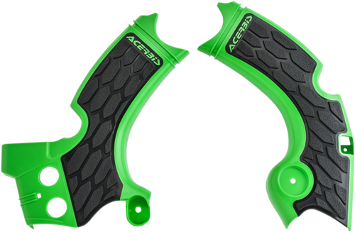 ACERBIS 2657591089 X-Grip Frame Guards - Green/Black KX 250 F