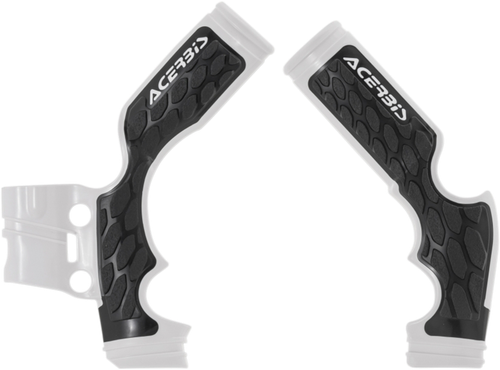 ACERBIS 2688760001 X-Grip Frame Guards - White/Black SX65 | TC65 | MC65