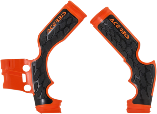 ACERBIS 2688765225 X-Grip Frame Guards - '16 OEM Orange/Black SX65 | TC65 | MC65