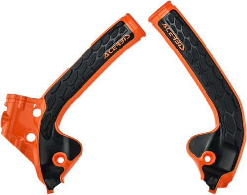 ACERBIS 2686045225 X-Grip Frame Guards - '16 OEM Orange/Black SX85 | TC85 | MC85