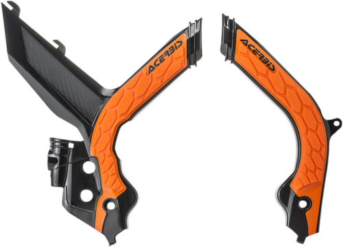 ACERBIS 2733445229 X-Grip Frame Guards - '16 OEM Orange/Black KTM