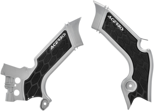 ACERBIS 2742601015 X-Grip Frame Guards - Silver/Black KX 250/450