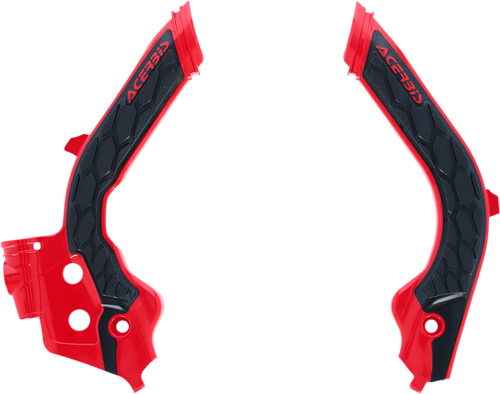 ACERBIS 2733451018 X-Grip Frame Guards - Red/Black Gas Gas | Husqvarna