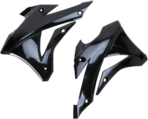 ACERBIS 2374070001 Replacement Radiator Shrouds - Black Kawasaki KX '14-'21
