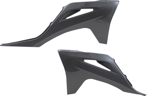 ACERBIS 2872737297 Replacement Radiator Shrouds - Gray/Metallic Gas Gas EC/EX/MC '21-'23