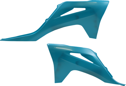 ACERBIS 2872737441 Replacement Radiator Shrouds - Teal/Metallic Gas Gas EC/EX/MC '21-'23