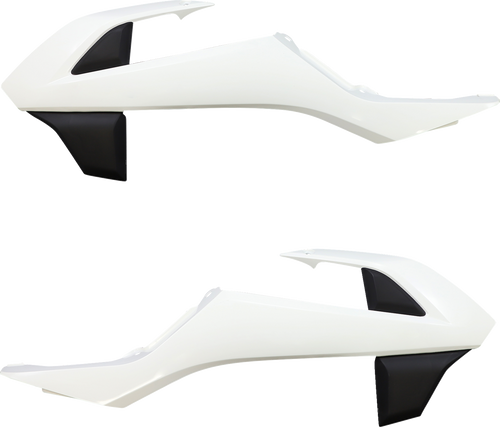 ACERBIS 2980601035 Replacement Radiator Shrouds - White/Black Gas Gas | KTM MC/SX '16-'25