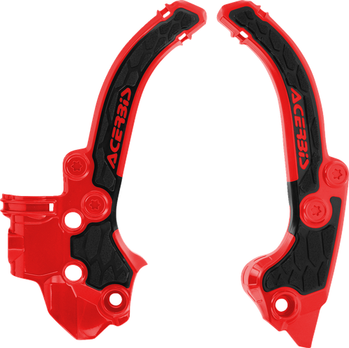 ACERBIS 2985911018 X-Grip Frame Guards - Black/Red SX50 | TC50 | MC50