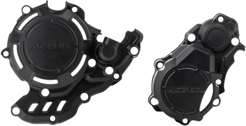 ACERBIS 2732130001 X-Power Engine Cover Kit - Black Gas Gas/Husqvarna/KTM