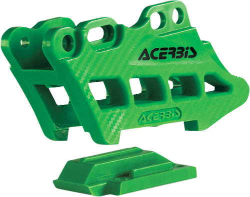 ACERBIS 2410970006 Complete Chain Guide Block - Green Kawasaki
