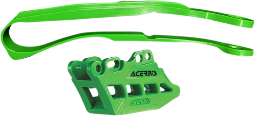 ACERBIS 2466040006 Chain Guide and Slider Kit - Kawasaki KX250F/KX450F Green