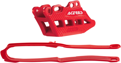 ACERBIS 2666240004 Chain Guide and Slider Kit - Honda CRF250R/CRF450R/RX Red