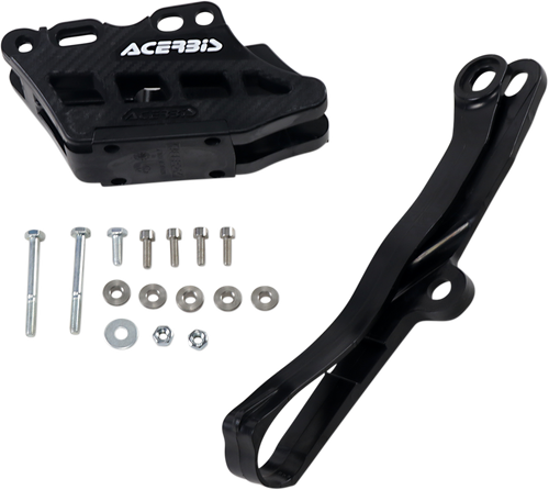 ACERBIS 2734950001 Chain Guide and Slider Kit - Black Kawasaki