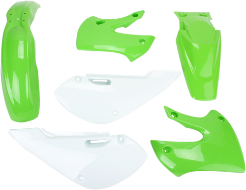 ACERBIS 2041070206 Standard Body Replacement Plastic Kit - '05 OEM Green/White Kawasaki | Suzuki '00-'25