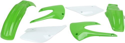 ACERBIS 2041090206 Standard Body Replacement Plastic Kit - '05 OEM Green/White KX 85/100 | RM 100 '01-'13