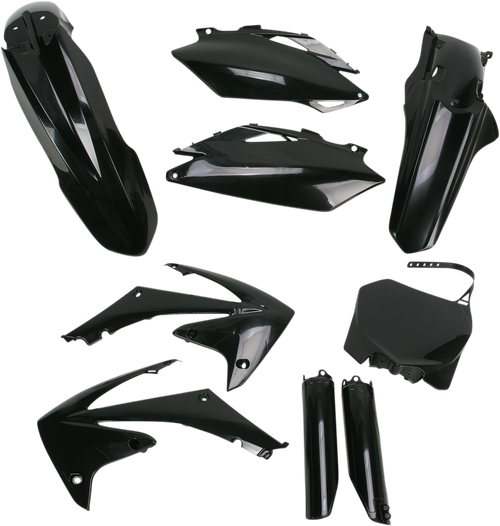 ACERBIS 2198000001 Full Replacement Plastic Kit For Honda - Black Honda CRF '09-'13