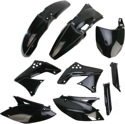 ACERBIS 2198060001 Full Replacement Plastic Kit For Kawasaki - Black Kawasaki KX '09-'11