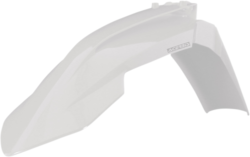 ACERBIS 2421110002 Replacement Plastic Front Fender - White KTM EX/SX/XC '16-'23