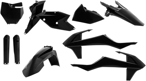 ACERBIS 2421060001 Full Replacement Plastic Kit - Black KTM SX/XC '16-'18