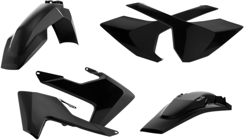 ACERBIS 2462610001 Standard Body Replacement Plastic Kit - Black Husqvarna FC/FX/TC/TX '16-'18