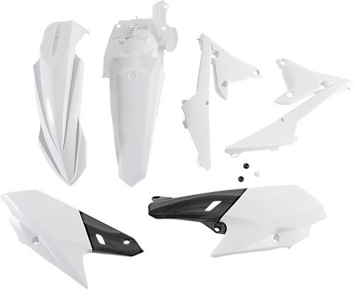 ACERBIS 2449630002 Standard Body Replacement Plastic Kit - White Yamaha YZ/WR '15-'19