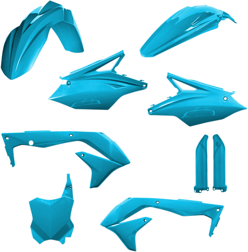ACERBIS 2685840085 Full Replacement Plastic Kit For Kawasaki - Light Blue Kawasaki KX '18