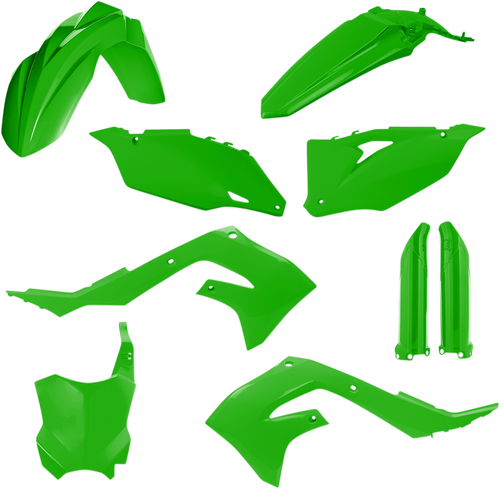 ACERBIS 2736290006 Full Replacement Plastic Kit For Kawasaki - Green Kawasaki KX '19-'24