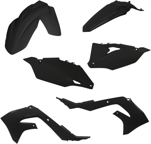 ACERBIS 2736280001 Standard Body Replacement Plastic Kit - Black Kawasaki KX '19-'24