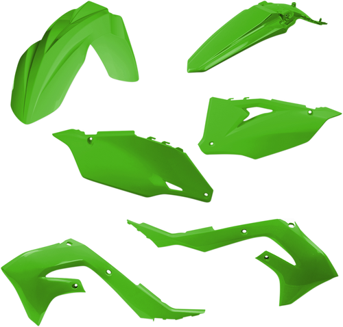 ACERBIS 2736280006 Standard Body Replacement Plastic Kit - Green Kawasaki KX '19-'24