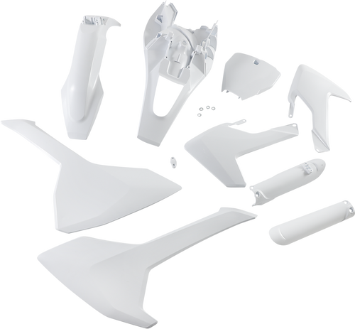 ACERBIS 2686466811 Full Replacement Plastic Kit For Husqvarna - '25 OEM '20 White Husqvarna TC '18-'24