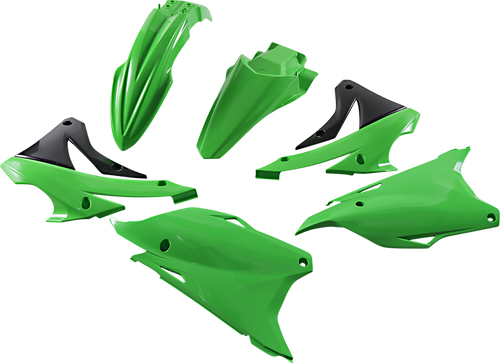 ACERBIS 2374106812 Standard Body Replacement Plastic Kit - '20 OEM Green/Black Kawasaki KX '14-'21