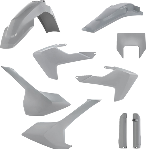 ACERBIS 2733430011 Full Replacement Plastic Kit For Husqvarna - Gray Husqvarna FE/TE '17-'19