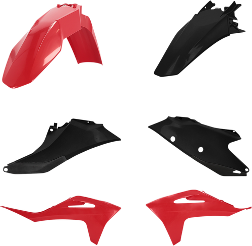 ACERBIS 2872781018 Standard Body Replacement Plastic Kit - Red/Black Gas Gas EX/MC '21-'23