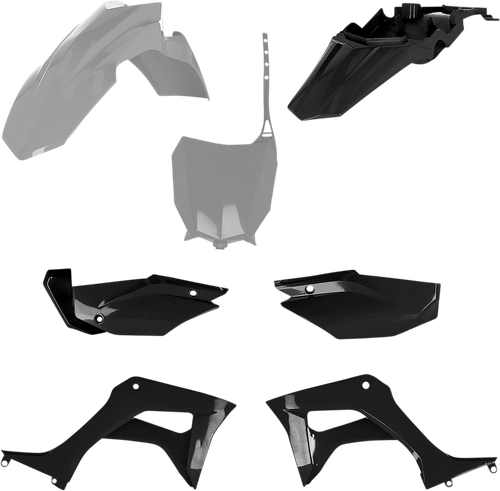 ACERBIS 2861931019 Full Replacement Plastic Kit For Honda - Gray/Black Honda CRF '19-'25