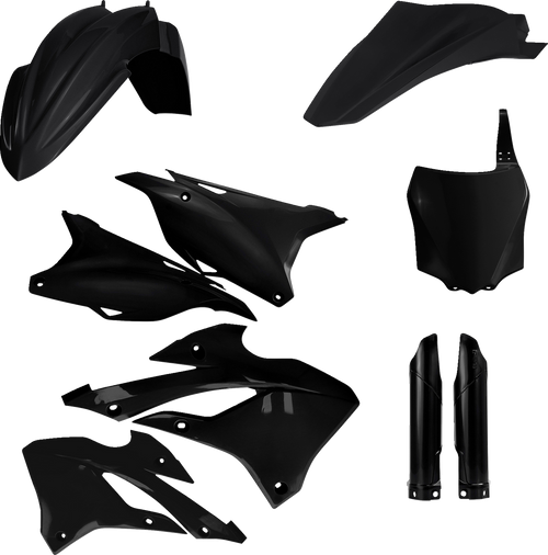 ACERBIS 2936130001 Full Replacement Plastic Kit For Kawasaki - Black Kawasaki KX '22-'25