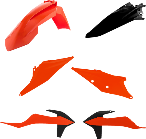 ACERBIS 2791567705 Standard Body Replacement Plastic Kit - '23 OEM Orange/Black KTM EX/XC '20-'23