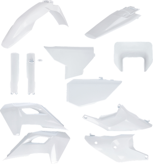 ACERBIS 2986650002 Full Replacement Plastic Kit For Husqvarna - '20 OEM White Husqvarna FE/TE '24-'25