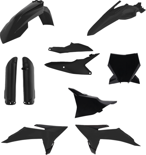ACERBIS 2987140001 Full Replacement Plastic Kit - Black KTM SX '25