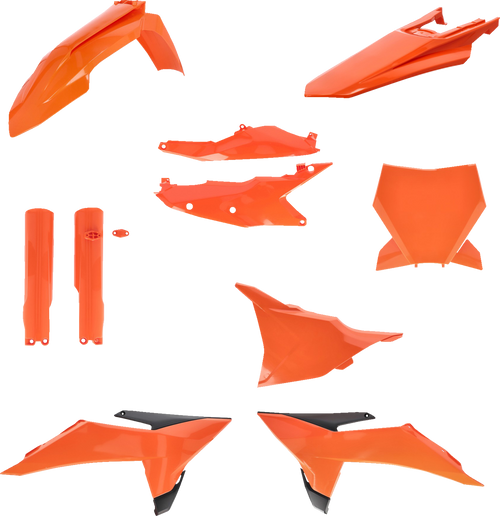 ACERBIS 2986818211 Full Replacement Plastic Kit - '25 OEM Orange/Black KTM SX/XC '25