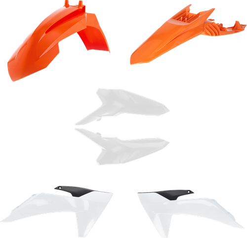 ACERBIS 2986988211 Standard Body Replacement Plastic Kit - '25 OEM Orange/White/Black KTM SX '24-'25