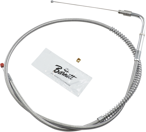 BARNETT 102303002606 Stainless Steel Throttle/Idle Cable - +6" '06-'17 Softail/Dyna