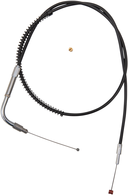 BARNETT 101303002503 Black Vinyl Throttle/Idle Cable - +3" Size 34-1/2" Length