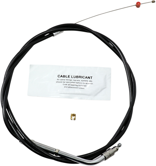 BARNETT 101303003506 Black Vinyl Throttle/Idle Cable - +6" Size 45-1/2" Length