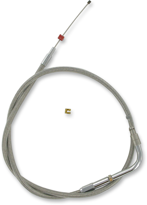 BARNETT 1023030022 Stainless Steel Throttle/Idle Cable - '00-'01 Sportster